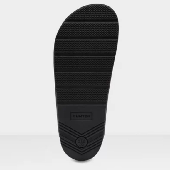 Hunter Red black slides sandals shoes new 5,6,7 - Picture 4 of 7